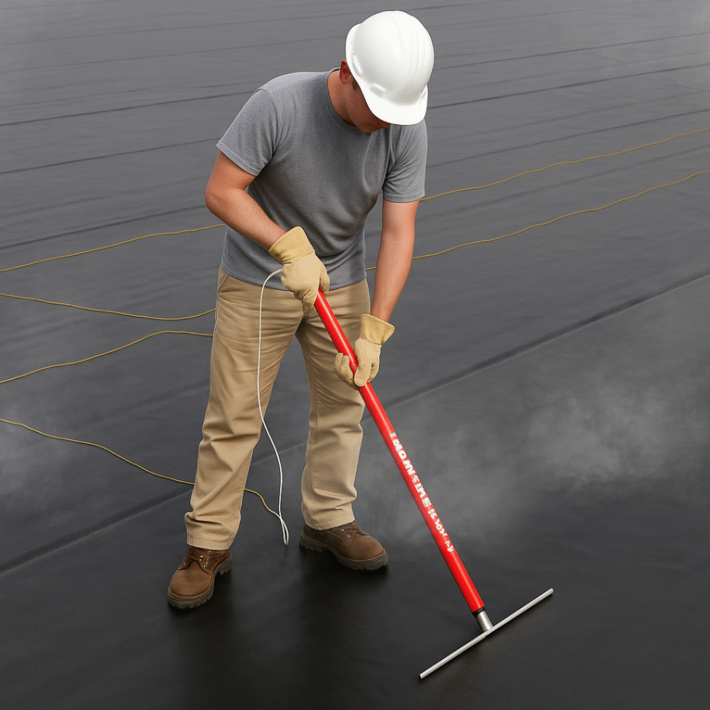 Geomembrana conductiva negra